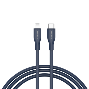CANYON cable CLNM60 C-L 60W MFI 1m Silicon Blue