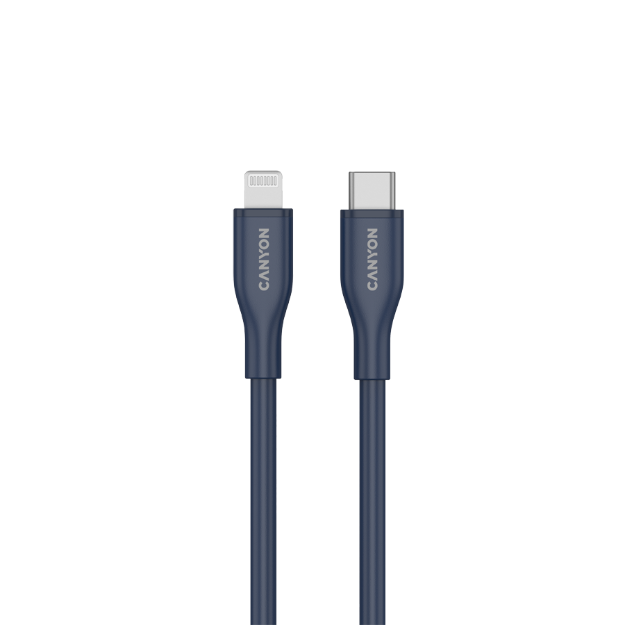 CANYON cable CLNM60 C-L 60W MFI 1m Silicon Blue - Image 2