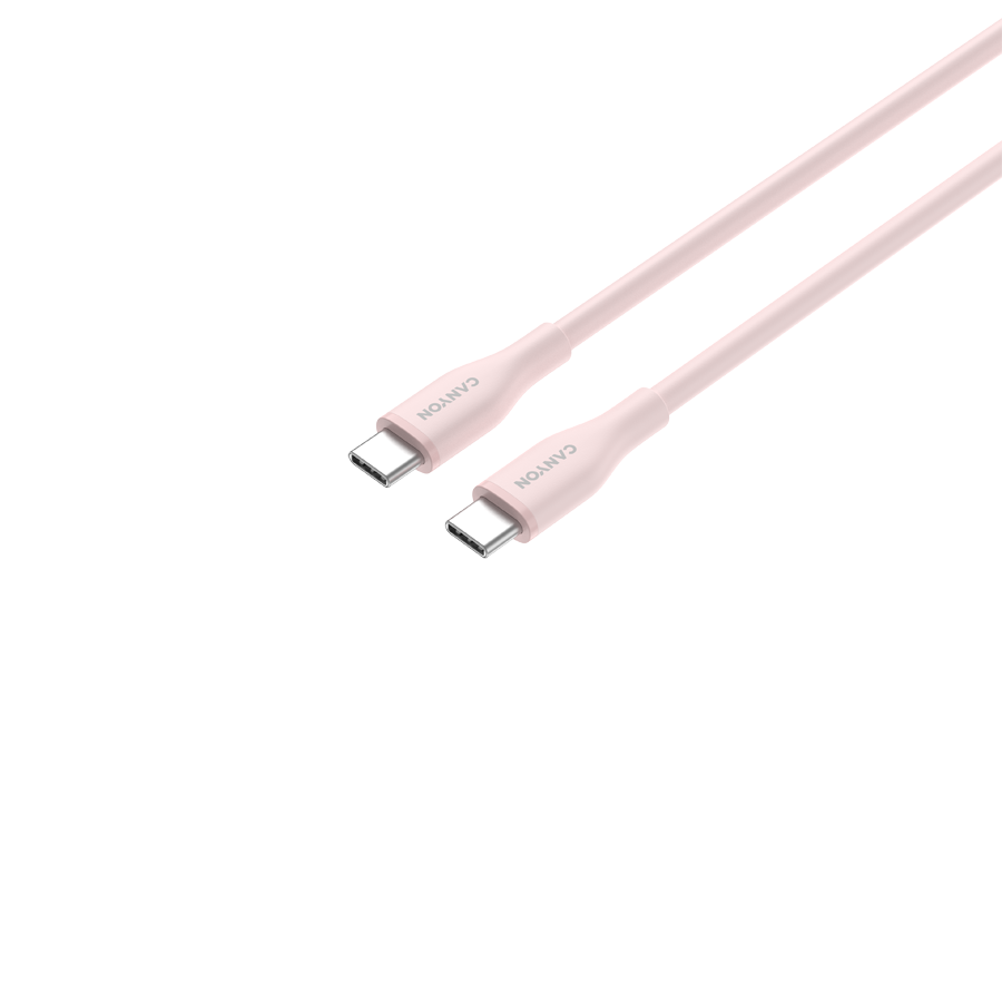 CANYON cable CC60SC10 C-C 60W 1m Silicon Pink Sand - Image 3