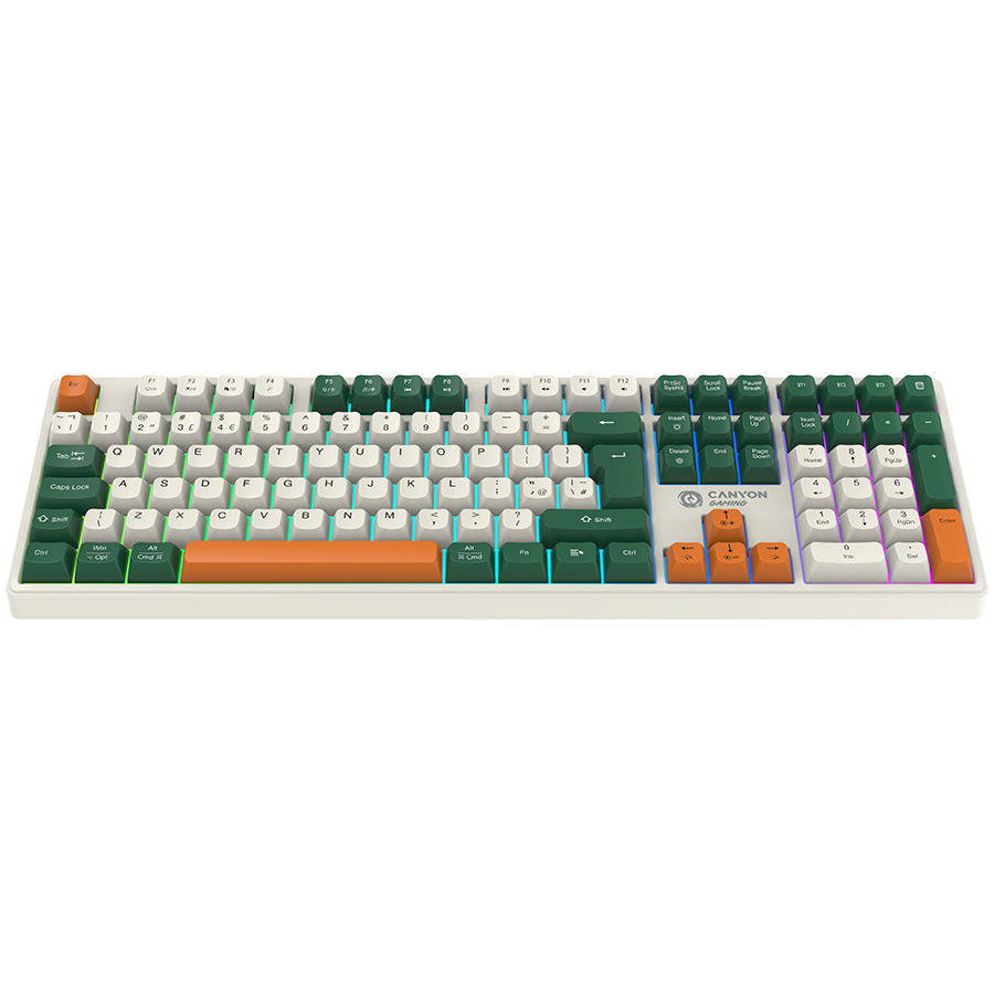 CANYON keyboard Shadder GKW-11 Mech RGB UK/US Wireless White - Image 2