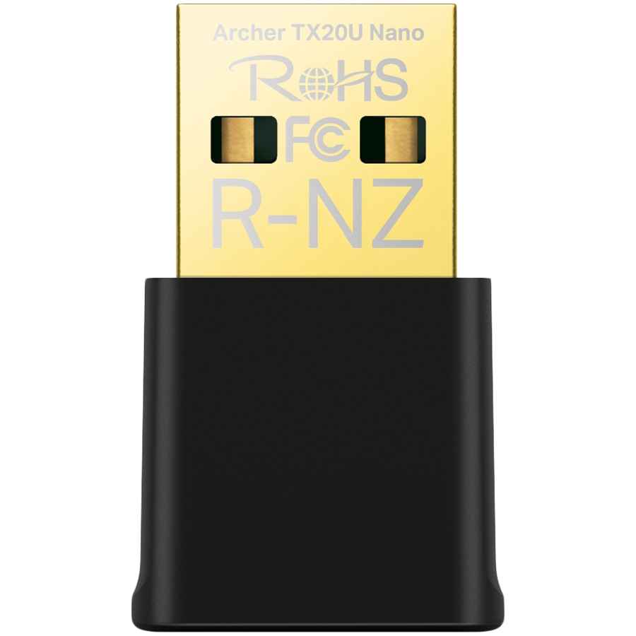 TP-Link Archer TX20U Nano AX1800 Nano Dual Band Wi-Fi 6 USB Adapter, 1201 Mbps at 5 GHz + 574 Mbps at 2.4 GHz, 2xInternal Antennas, USB 2.0, MU-MIMO, OFDMA, WPA3, Nano design, Plug and Play