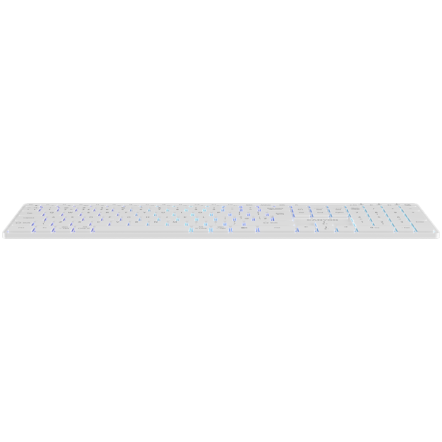 CANYON keyboard HKB-W11 UK/US RGB Dual Mode Wireless White - Image 3