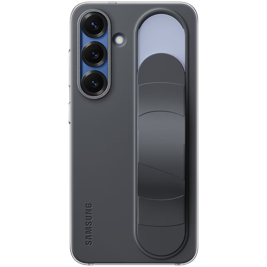 Samsung Galaxy S25 Standing Grip Case Black - Image 2