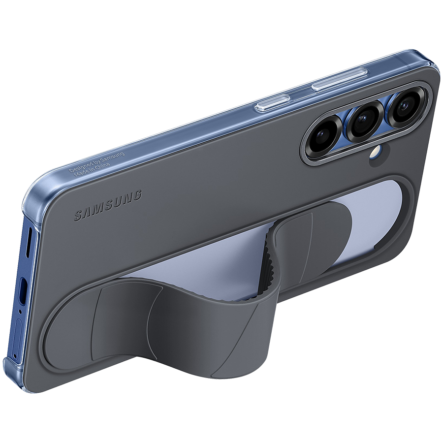 Samsung Galaxy S25 Standing Grip Case Black - Image 3