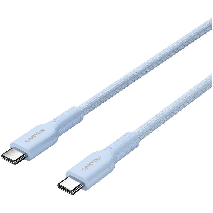 CANYON cable OnWire 60CL C-C 60W COLOR Braided 1m Light Blue - Image 2