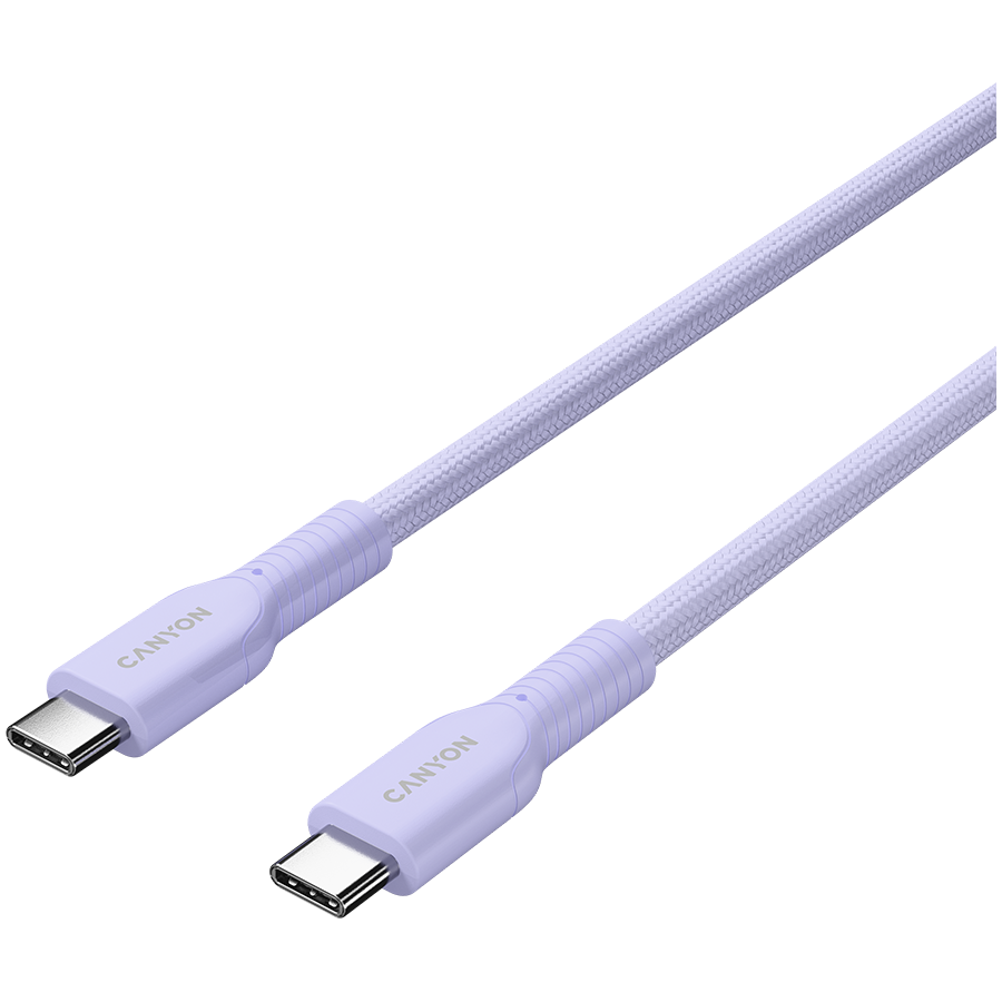 CANYON cable OnWire 60CL C-C 60W COLOR Braided 1m Purple - Image 2