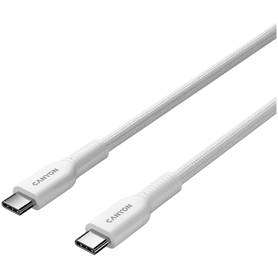 CANYON cable OnWire 60CL C-C 60W COLOR Braided 1m White - Image 2
