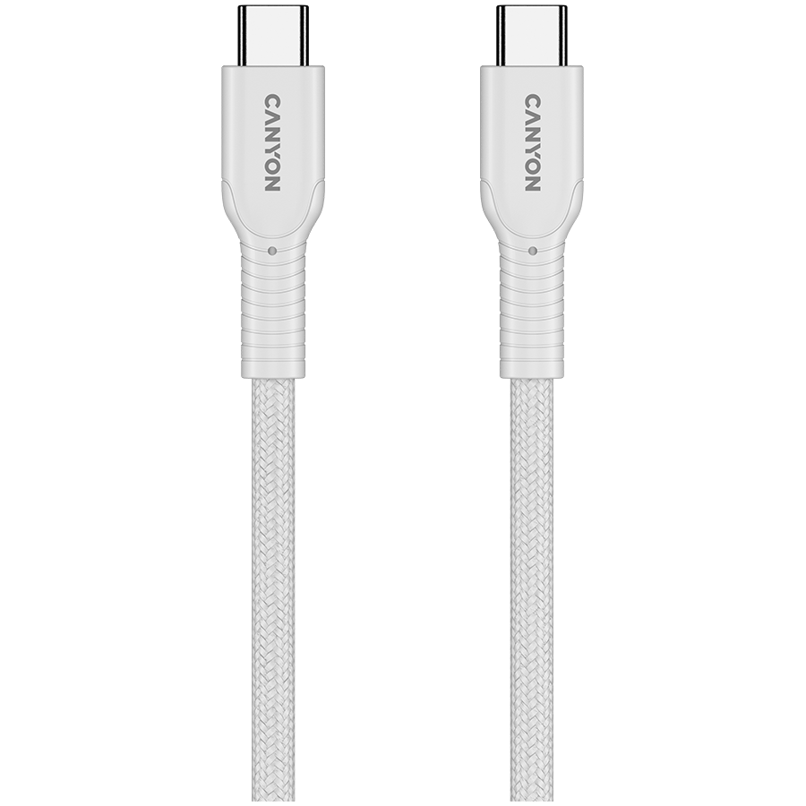 CANYON cable OnWire 60CL C-C 60W COLOR Braided 1m White - Image 3