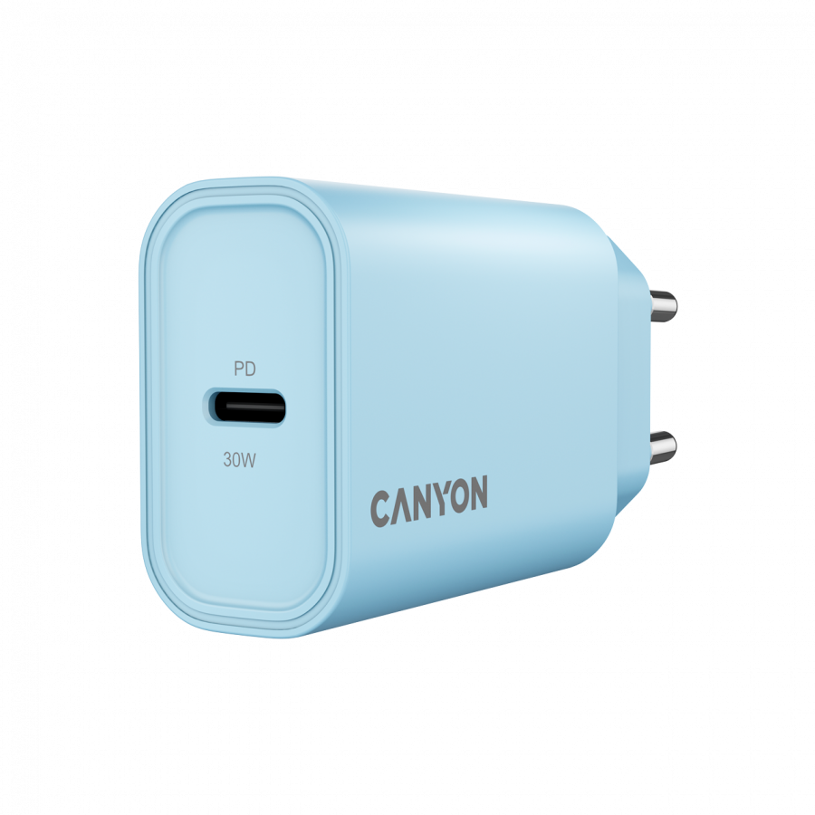 CANYON charger OnCharge 30CL Max Power 30W 1xPD EU Light Blue - Image 2