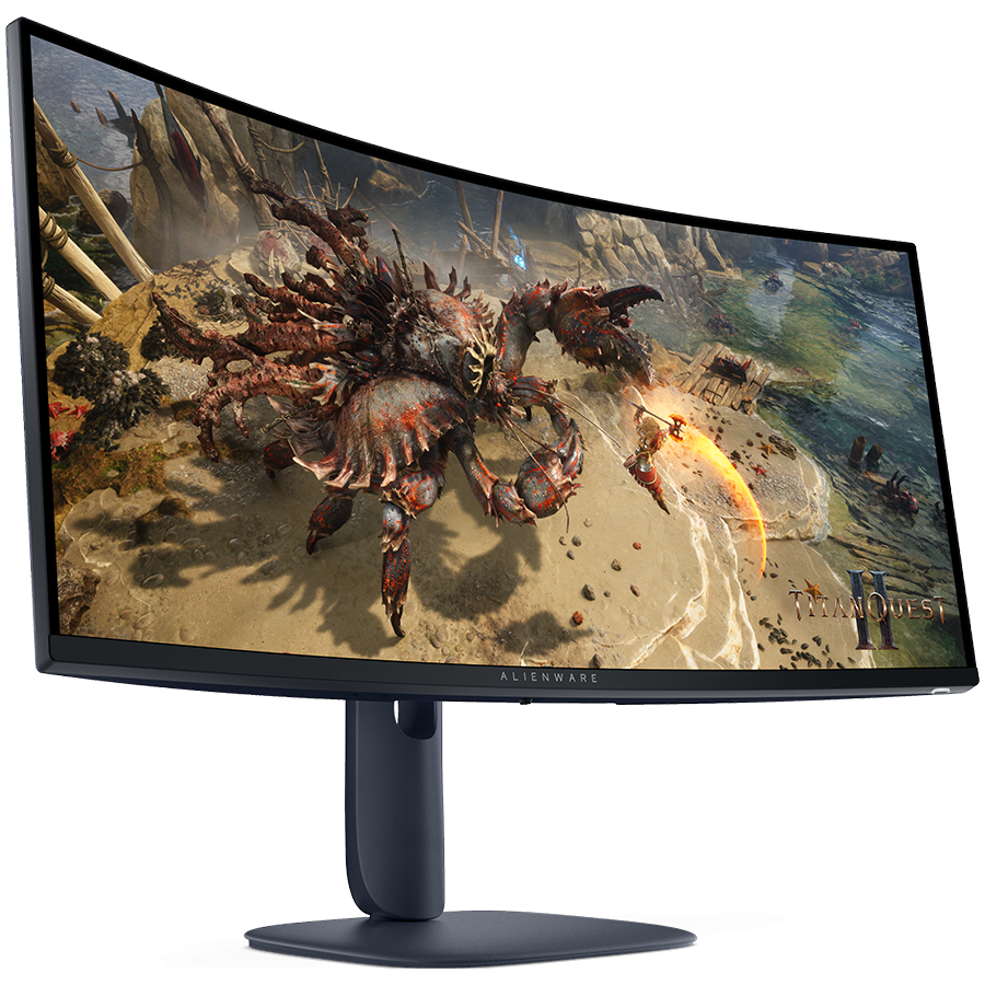 Monitor Alienware 34 Gaming AW3425DWM Curved, 3440x1440, WQHD, 180Hz, VA Antiglare, 21:9, 3000:1, 400 cd/m2, AMD FreeSync+ VESA, 4ms/2ms/1ms, 178/178, DP, 2xHDMI, 2xUSB-A, USB-B, Tilt, Pivot, Height Adjust, 3Y - Image 2