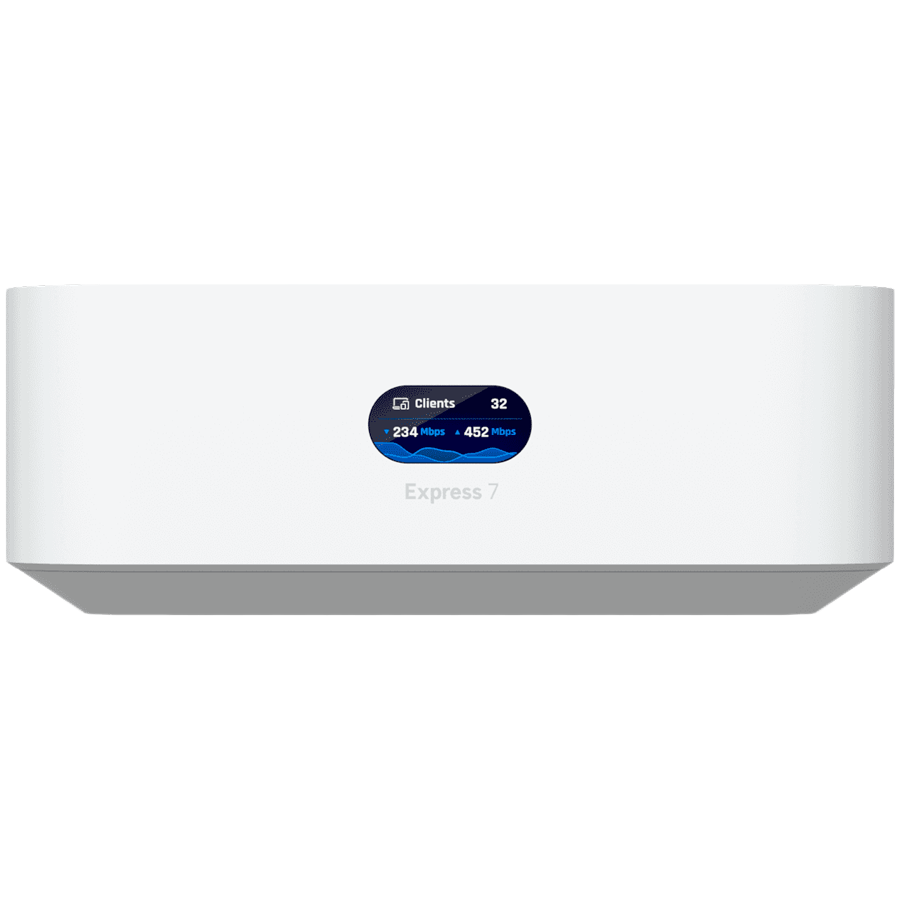 Ubiquiti UniFi Express 7 UX7 Mesh-scalable, super-compact 10G Cloud Gateway with integrated WiFi 7, 10 GbE RJ45 WAN port, 2.5 GbE RJ45 LAN port to extend network, up to 30+ UniFi devices and 300+ clients - Image 2