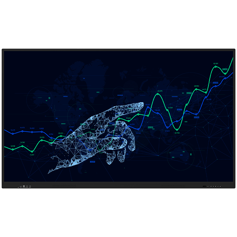 PRESTIGIO SOLUTIONS Multiboard 75'' Light Series, UHD 4K, Android, Wi-Fi, 20TP, touch pen