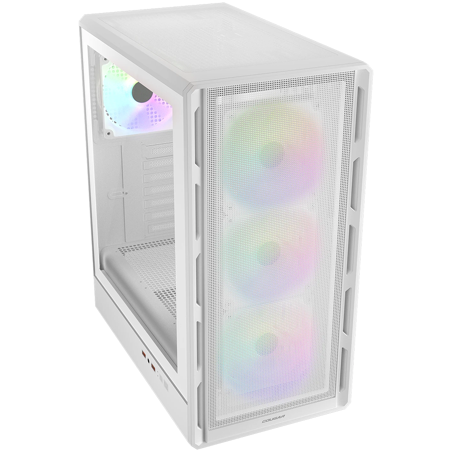 COUGAR AIRFACE PURE RGB PC Case, Mid Tower, White - Image 3