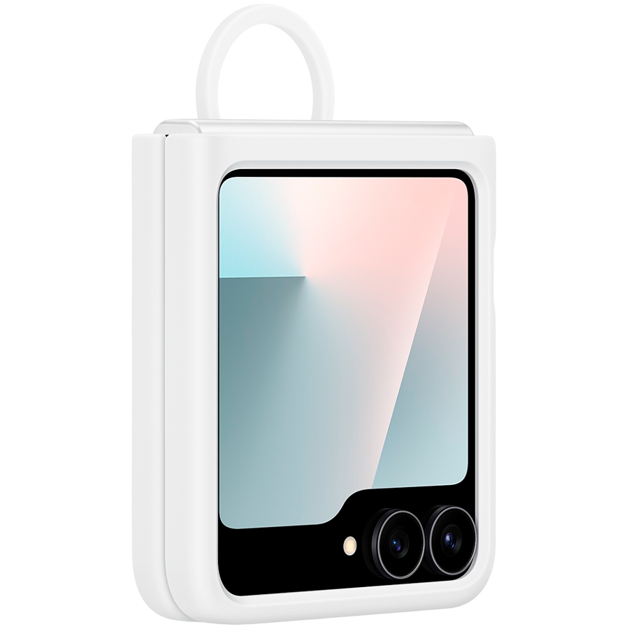 SAMSUNG Galaxy Z Flip6 / Flip7 FE Silicone Case White - Image 3