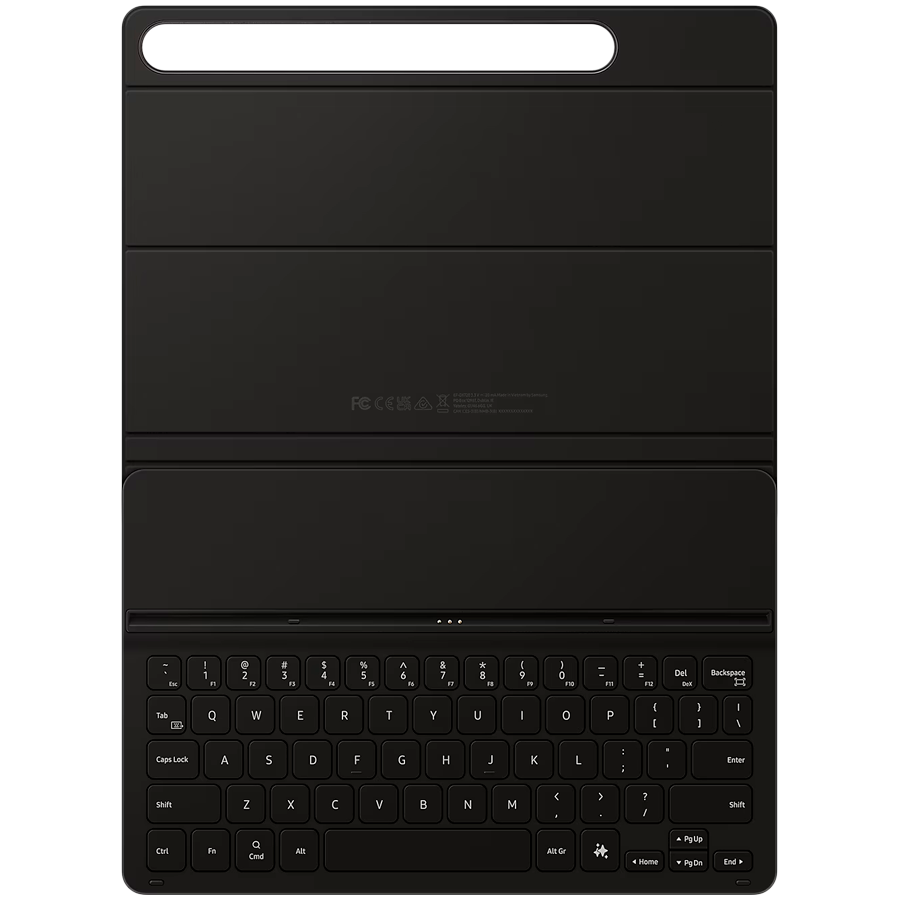 Samsung Galaxy Tab S9/S9 FE/S10 FE/S10 Lite Book Cover Keyboard Slim - AI Key Black - Image 3