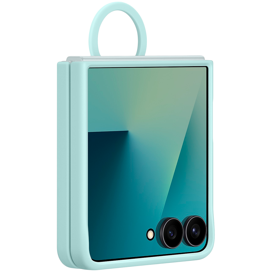 Samsung Galaxy Z Flip7 Ring Case (Silicone) Mint - Image 3
