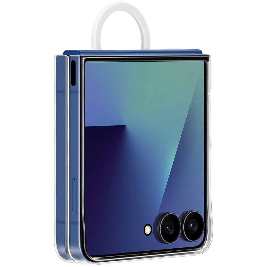 Samsung Galaxy Z Flip7 Ring Case (Clear) Transparent - Image 3