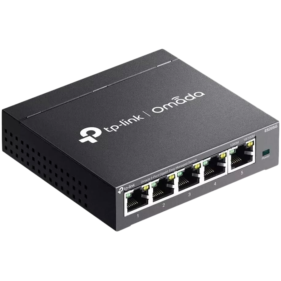 Omada 5-Port Gigabit Easy Managed Switch 5× Gigabit RJ45 Ports Desktop Steel Case Integration with Omada SDN Controller, Flow Control, Loopback Detection, Port Isolation, Port Mirroring, LAG, VLAN, IGMP Snooping, QoS, Storm Control - Image 2