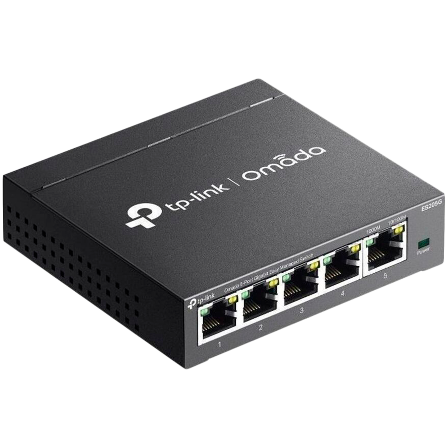 Omada 5-Port Gigabit Easy Managed Switch with 4-Port PoE+ 4× Gigabit PoE+ Ports, 1× Gigabit Non-PoE Ports 802.3at/af, 65 W PoE Power, Desktop Steel Case and Fanless Integration with Omada SDN Controller - Image 2