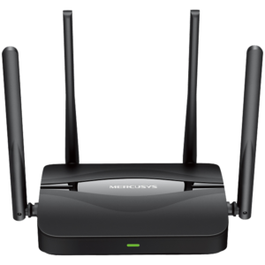 Mercusys MR25BE BE3600 Dual Band Wi-Fi 7 Router, 688 Mbps at 2.4 GHz + 2880 Mbps at 5 GHz, 4x Ext. Antennas, 3x G LAN Ports, 1x G WAN Port, MLO, 4096-QAM, OFDMA, HE160, MERCUSYS App, Router/Access Point Mode, MU-MIMO, WPA3, Guest Network