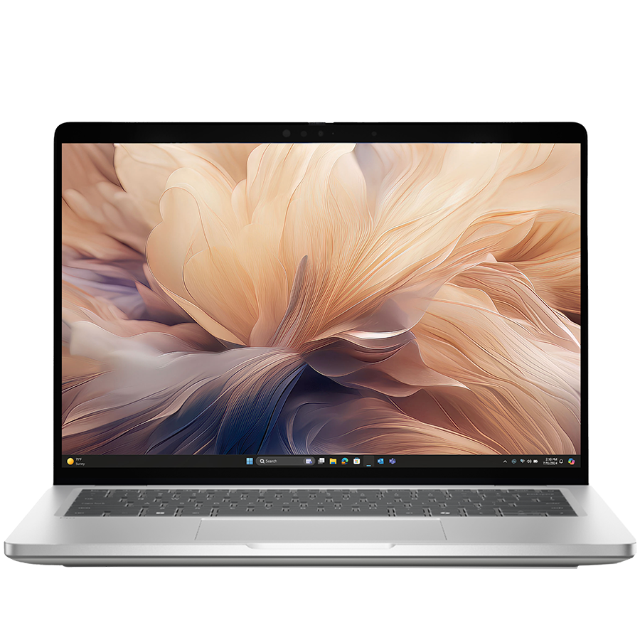 Dell Pro 14 PC14250, 14" FHD+ (1920x1200), Ultra 5 235U, 1x16GB DDR5, M.2 512GB SSD, Integrated GPU, WiFi 6E + BT 5.3, FHD HDR+IR Cam, 2x USB 3.2, 1x USB C 3.2, 1x USB C THB4, RJ-45, Backlit kb, Ubunut, 3Yr