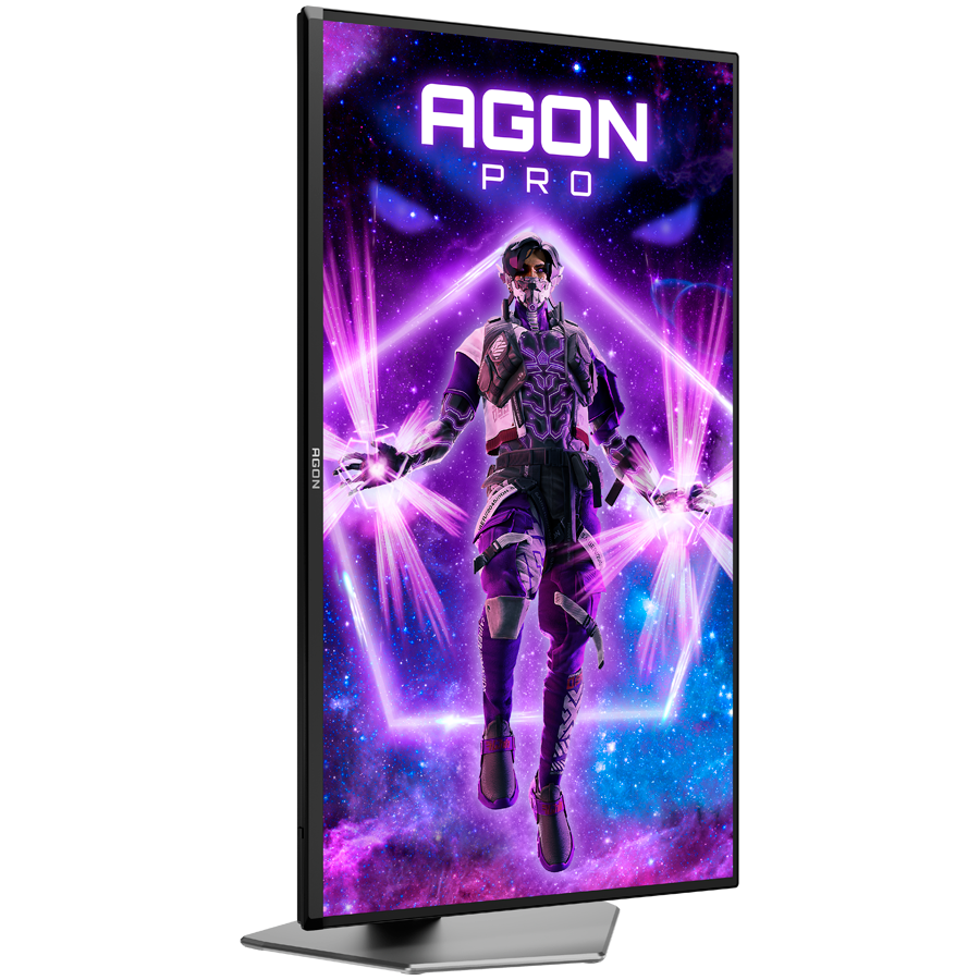 AOC Agon PRO AG326UD 31.5" QD-OLED Gaming Monitor, 4K UHD 3840x2160, 165Hz, 0.03ms, DisplayHDR 400, Adaptive Sync, G-Sync Compatible, 2x HDMI 2.1, 1x DP 1.4, USB hub, Full Ergo, Speakers - Image 2