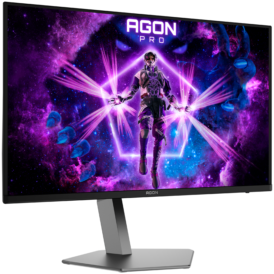 AOC Agon PRO AG326UD 31.5" QD-OLED Gaming Monitor, 4K UHD 3840x2160, 165Hz, 0.03ms, DisplayHDR 400, Adaptive Sync, G-Sync Compatible, 2x HDMI 2.1, 1x DP 1.4, USB hub, Full Ergo, Speakers - Image 3