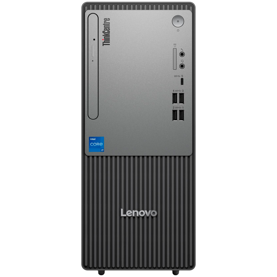 Lenovo ThinkCentre NEO 50t, Intel Core i7-14700, 16GB DDR5-5600, 512GB SSD PCIe, DVD+RW, 3-in-1, 4xUSB 3.2, 1x USB 3.2 Type C, 4x USB 2.0, 1x VGA, 1x DP, 1xHDMI, 1x RJ45 GbE, CIS, Speaker, USB KB/Mouse, 260W 90%, No OS, 5Yr - Image 2