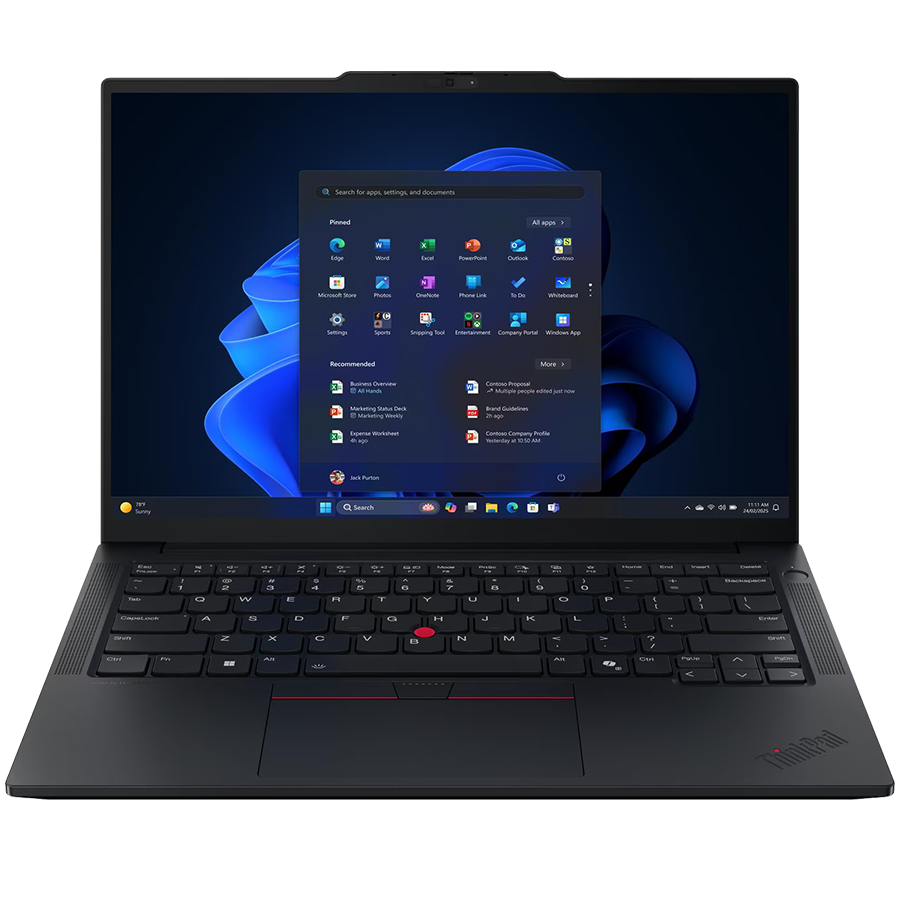 ThinkPad E14 Gen 7, 14" (1920 x 1200) AG, Intel Core 5 210H, 8C up to 3.6GHz, 16GB DDR5, 1TB SSD M.2 PCIe, Cam + Mic, 2x USB 3.2, 1x USB-C, 1x USB-C THB 4, HDMI, Backlit KB, 64Wh, Win 11 Home, 3Yr