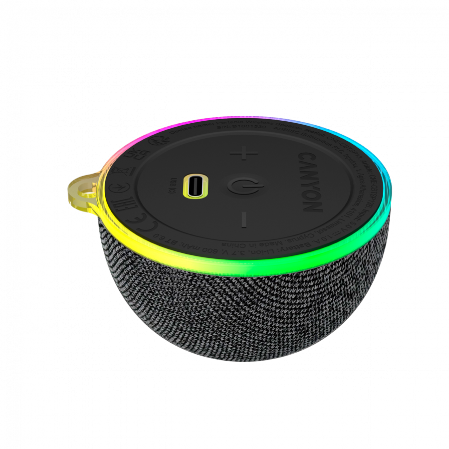 CANYON Magnetic BT speaker OnMove 13 5W Black - Image 3