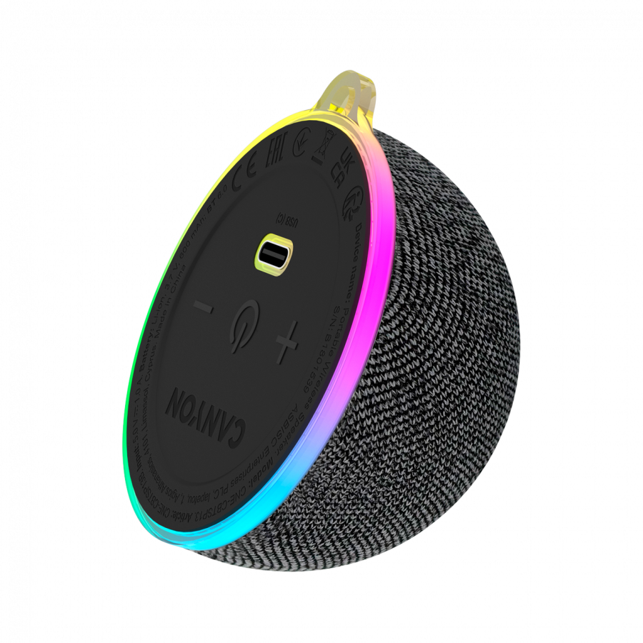 CANYON Magnetic BT speaker OnMove 13 5W Black - Image 2