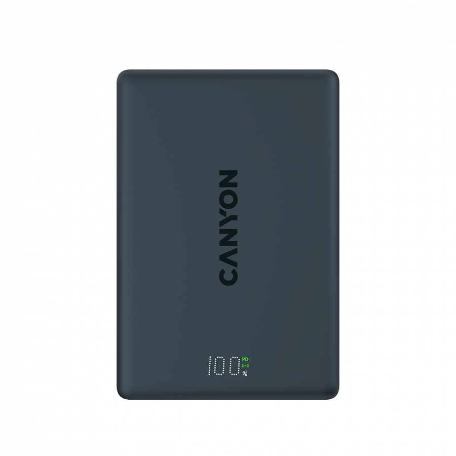 CANYON magnetic power bank OnPower 511 PD20W 10000mAh Aluminium Interstellar Crni - Image 3