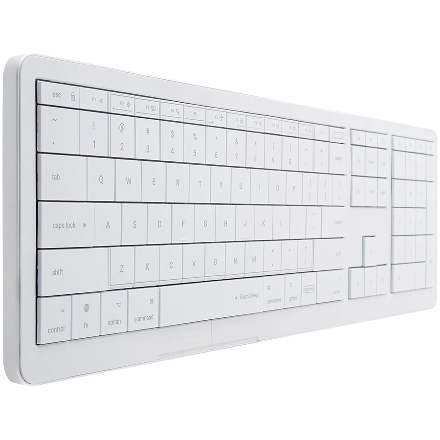 CLEVETURA CLVX 1 Touch-On-Keys AI Bežična Tipkovnica, ANSI US Mac raspored, Aluminijsko kućište, Interaktivni RGB, podrška za Mac/iPad/AppleTV/PC - Image 2
