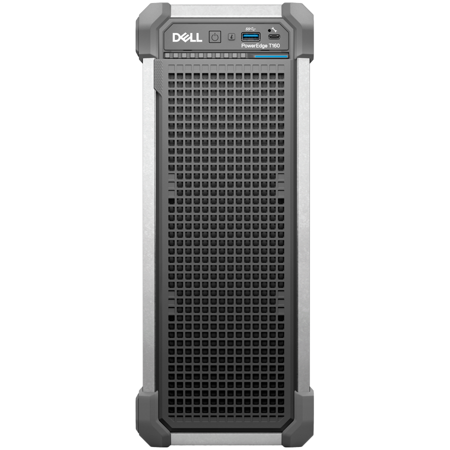 DELL EMC PowerEdge T160, 3x3.5"+2x2.5" SATA, Xeon 6 6315P 2.8G 4C/4T, 16GB UDIMM 5600 ECC, 480GB SSD SATA RI, iDRAC9 Ent, 300W PSU, TPM 2.0 V6, BCM 5720 DP 1GbE, No RAID, No OS, Tower, 3Y Parts Only - Image 2