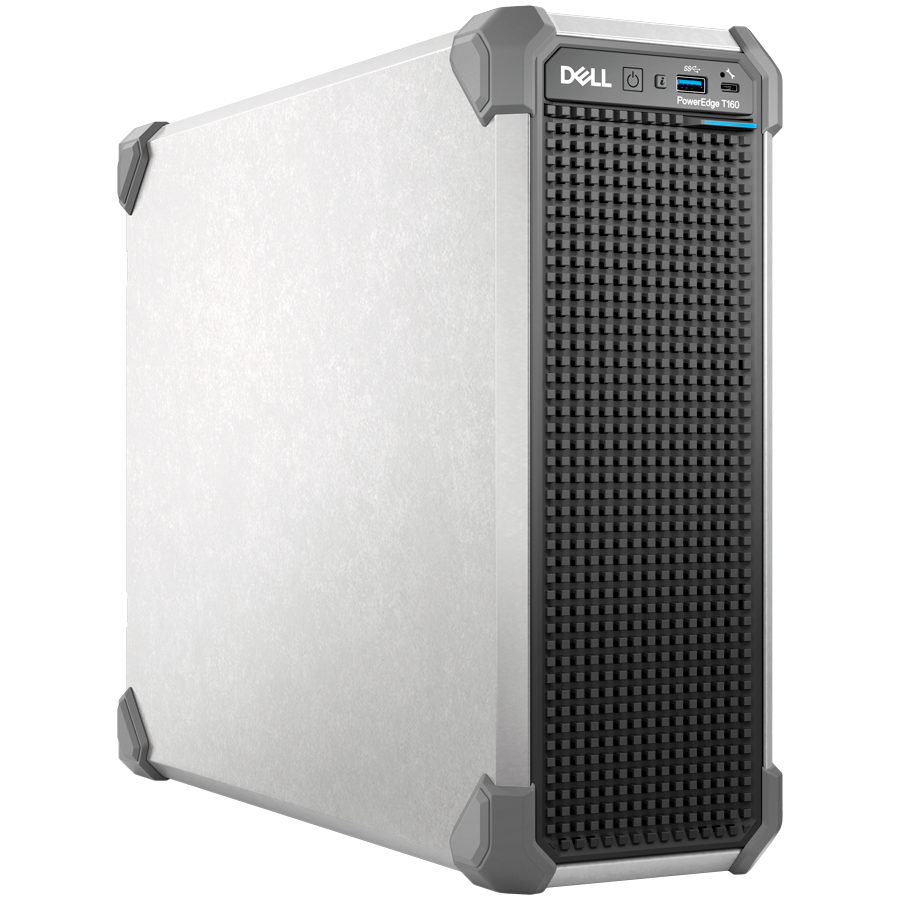 DELL EMC PowerEdge T160, 3x3.5"+2x2.5" SATA, Xeon 6 6315P 2.8G 4C/4T, 16GB UDIMM 5600 ECC, 480GB SSD SATA RI, iDRAC9 Ent, 300W PSU, TPM 2.0 V6, BCM 5720 DP 1GbE, No RAID, No OS, Tower, 3Y Parts Only - Image 3