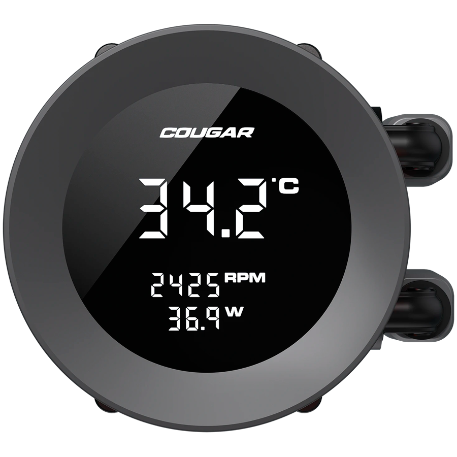 COUGAR Poseidon Vistek ARGB 240 AiO Liquid Watercooling - Black - Image 3