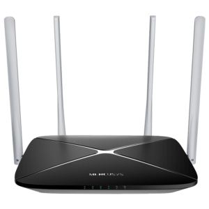 Mercusys MB135-4G AC1200 Wi-Fi 4G LTE Router, Build-In 150Mbps 4G LTE Modem, 300 Mbps at 2.4 GHz, 867 Mbps at 5 GHz, 4G Cat4 150/50 Mbps, Internal Antennas, Extra 3G/4G Antenna Ports, 1x 10/100 Mbps LAN Port, 1x 10/100 Mbps WAN/LAN Port