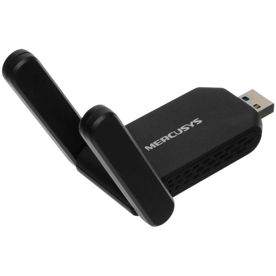 Mercusys MA72XH AX1800 High Gain Wi-Fi 6 USB Adapter, 574 Mbps at 2.4 GHz + 1201 Mbps at 5 GHz, 2 x High Gain External Antenna, USB 3.0, MU-MIMO, OFDMA, Beamforming, WPA3 - Image 3