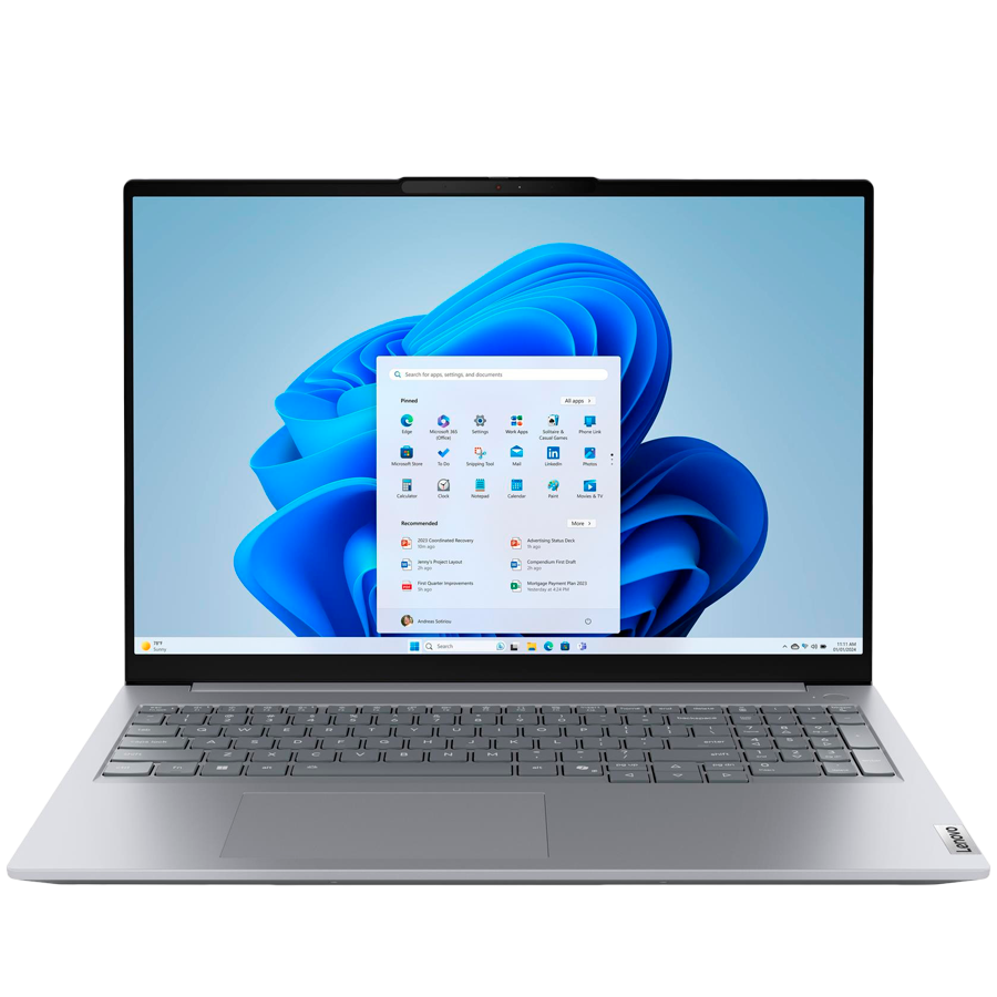 ThinkBook 16 G9 IRL, 16'' WUXGA (1920x1200) IPS 400 nits AG, Ultra 7 240H, 10C, 16GB DDR5, 512GB SSD M.2, Intel Intg,1080p IR Cam+Mic, WLAN + BT, 2x USB 3.2, 1x USB 3.2 Type C, 1x USB THB 4, HDMI, SD reader, RJ-45, FPR, Backlit Kb, 48WH, No Os, 3Yr