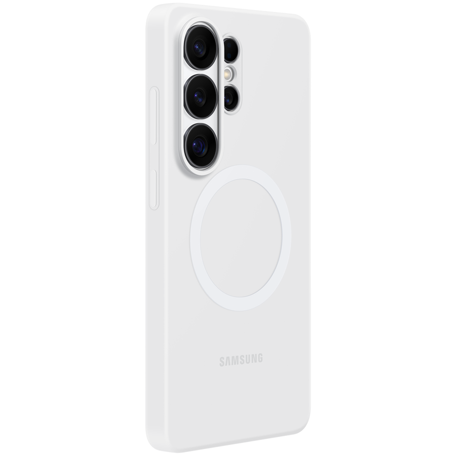 Samsung Galaxy S26 Ultra Silicone Magnet Case White - Image 2