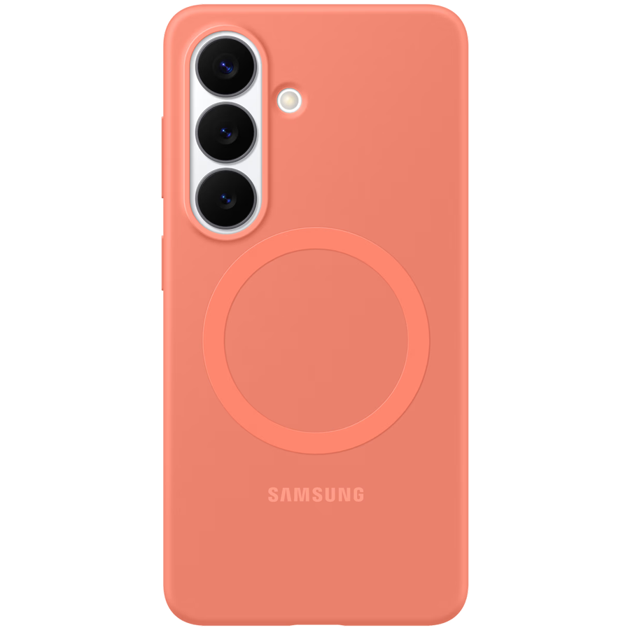 Samsung Galaxy S26 Silicone Magnet Case Coralred