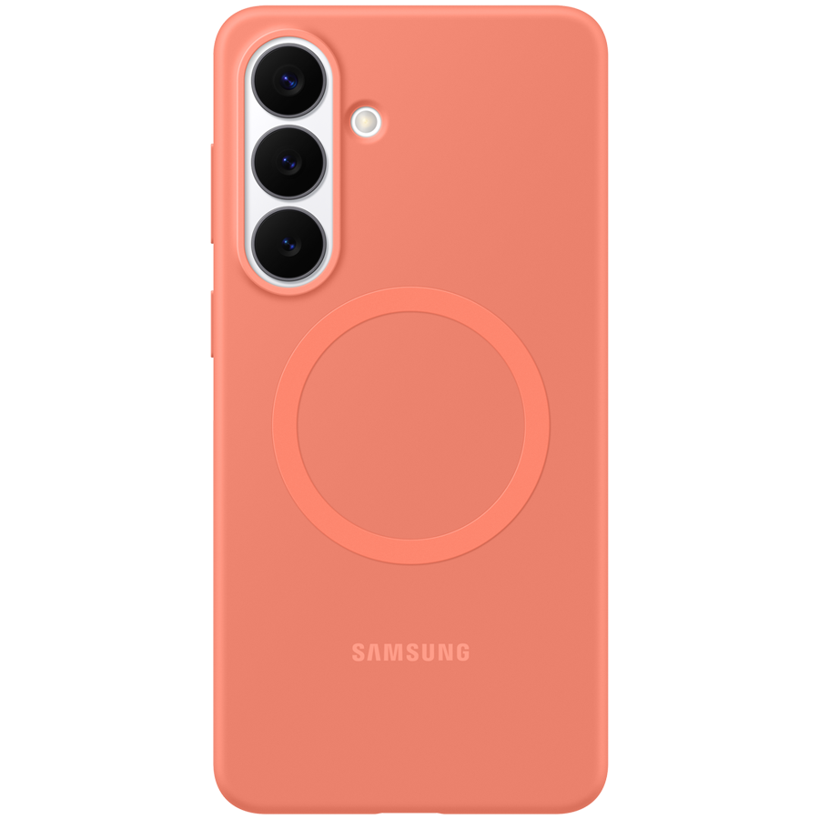 Samsung Galaxy S26+ Silicone Magnet Case Coralred
