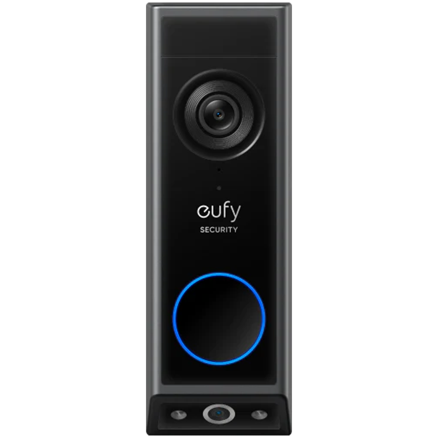 Anker, eufy Video Doorbell E340 With Chime Black, 2 Cameras, 2K, FHD