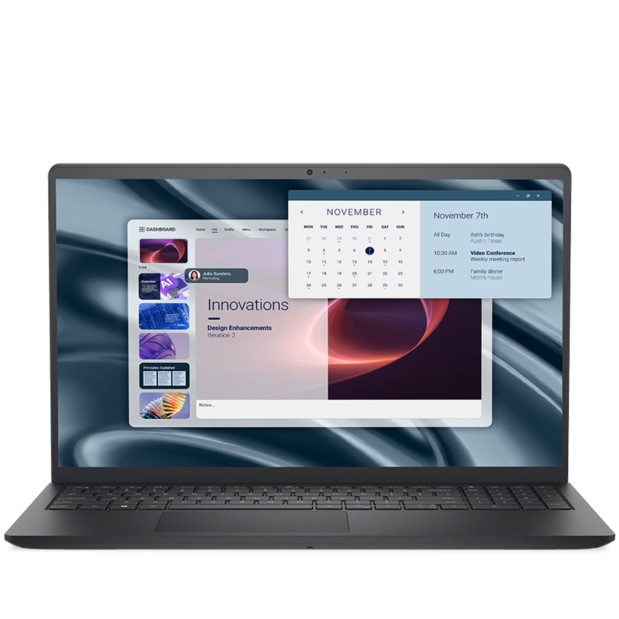 Dell Pro 15 Essential PV15255, 15.6" FHD (1920 x 1080), non-Touch, AMD Ryzen 3 7320U, 8GB LPDDR5 5500MHz (Onboard), M.2 512GB SSD, Radeon 610M Integrated, Wi-Fi 5, BT, HDMI, 1xUSB-C 3.2, 1xUSB 3.2, 1xUSB 2.0, FngPr, Backlit KB (QWERTZ), Ubuntu, 3Y