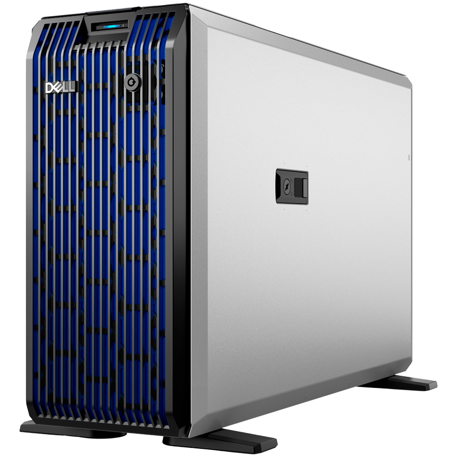 DELL EMC PowerEdge T360, 8x3.5", Intel Xeon 6315P (2.8G, 4C/4T, 12MB, Turbo, 55W), 16GB UDIMM 5600MT/s, 2TB 7.2K SATA 6Gbps, PERC H355, iDRAC9 Enterprise, Single Hot-Plug PSU 700W, BCM 5720 DP, Bezel, 3Y NBD