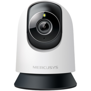 Mercusys MC230 Pan/Tilt AI Home Security Wi-Fi Camera, 3K Resolution (2880x1620), Pan and Tilt, Built-in Microphone and Speaker, 850nm IR LED and Color Night Vision, 2.4 GHz Wi-Fi, MERCUSYS APP, Pan/Tilt, Smart Detection and Notification