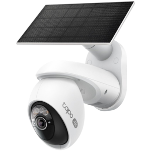 TP-Link Tapo C660 KIT Solar-Powered Pan/Tilt Security Camera Kit, 4K 8MP (3840x2160), 2.4 GHz/5 GHz, 10000mAh rechargeable lithium-ion battery,  Solar panel (5.2V, 2.5W), Pan/Tilt,  Non-Stop Power, Smart Detection and Notifications, AI tracking
