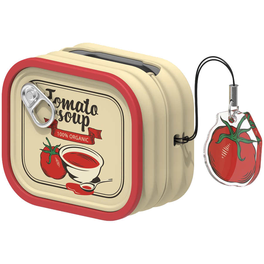 Samsung Galaxy Buds4 / Buds4 Pro Food Can Case Red - Image 2