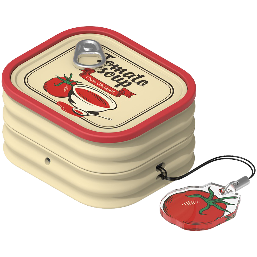 Samsung Galaxy Buds4 / Buds4 Pro Food Can Case Red - Image 3