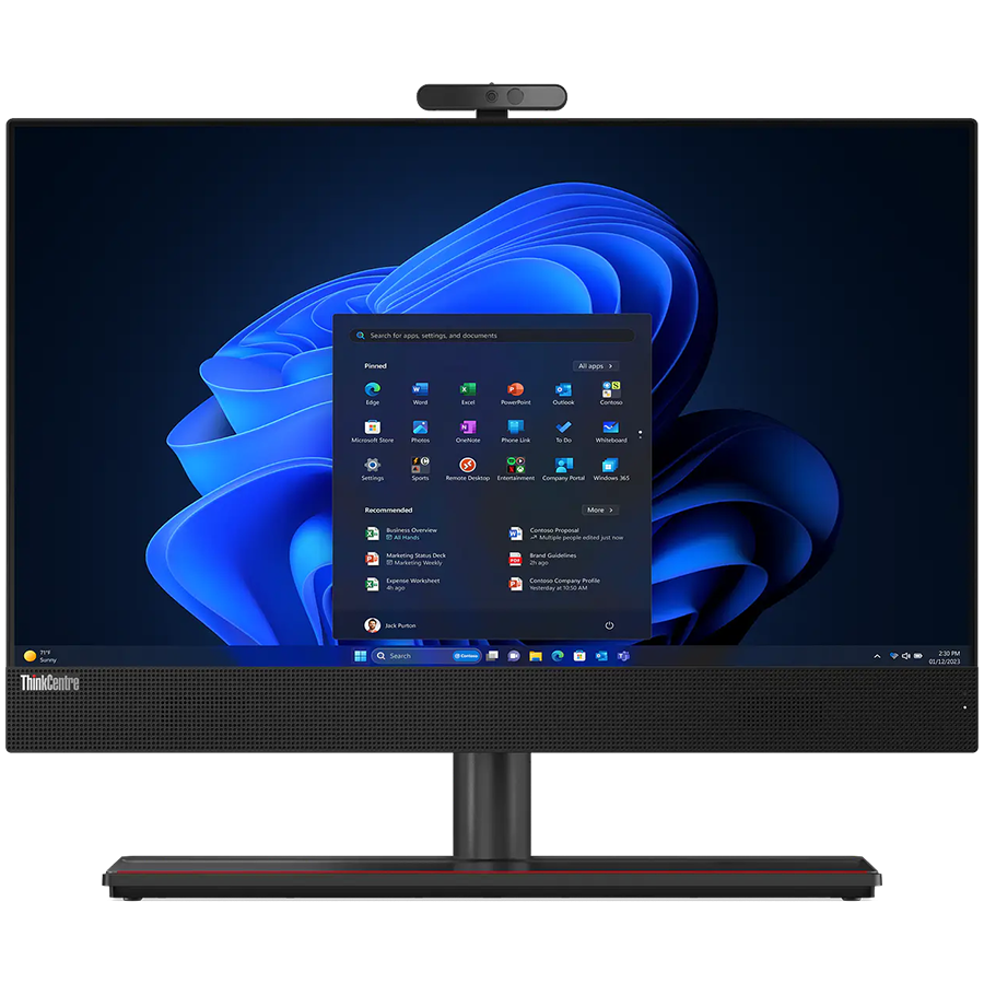 LENOVO ThinkCentre M90a Gen 5 AIO 23.8" FHD IPS TOUCH, Intel Core i5 14500 vPro, 16GB DDR5, 1TB SSD, 3x USB-A 3.2, 1x USB-C, HDMI In/Out, RJ-45, WiFi 6E, BT5.3, BH USB Kyb+Mouse, Win 11 Pro, Black, 3Yr